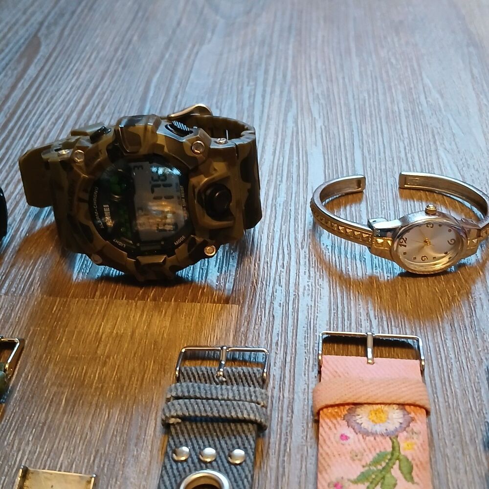 25+ Pc Watch Repair Lot VTech DX2 Timex Expedition Pulsar Art Steampunk Parts - Picture 9 of 10
